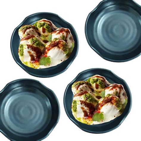 Buy Home Decorise Melamine Dahi Bhalla and Chat Plate, Snack and ...