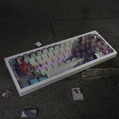 Mintcaps Ink Painting PBT Keycaps Shine Through Side Print Cherry ...