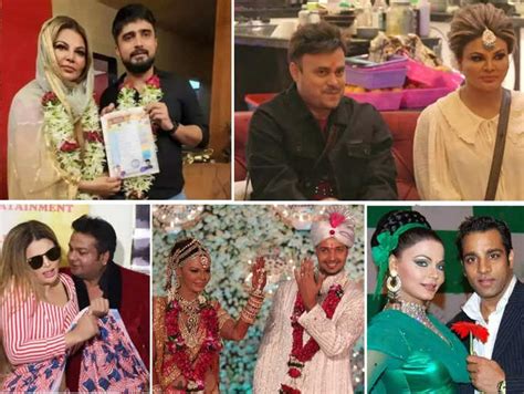 From Abhishek Awasthi to Adil Durrani, here's a look at Rakhi Sawant's ...