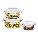 Buy Borosil Klip-N-Store Set of 3 Microwave & Oven Safe Gift Set, Glass ...