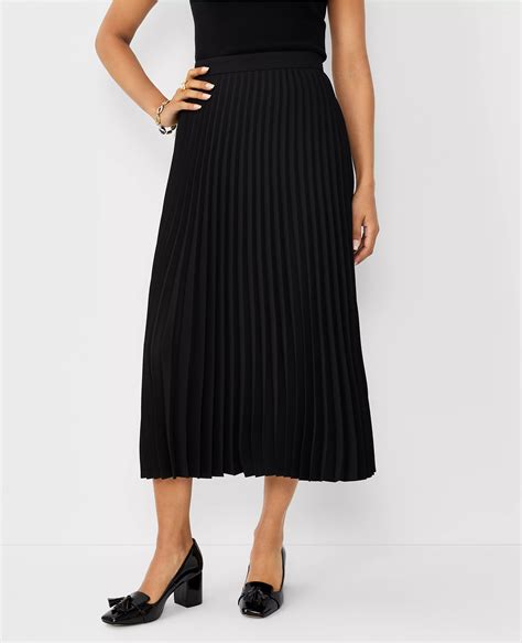 Petite Pleated Midi Skirt
