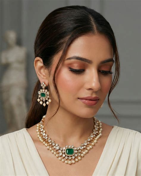 DELICATE MOTI VICTORIAN NECKLACE – Kaushalya Art Jewellery