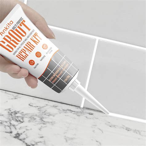 Tile Grout Repair Kit White, Waterproof Grout Filler Repair Tubes, Fast ...
