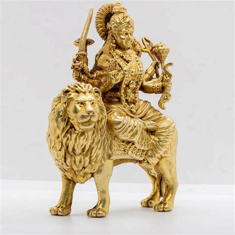 Maa Durga Murti “ Brass Idol - 4" | SwaDharma– SwaDharma Online