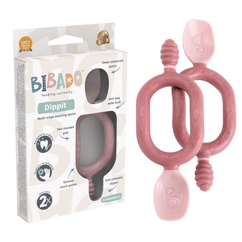 Bibado Dippit Baby Spoon And Dipper Blush 2 Pack Soft | Desertcart INDIA