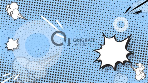 Blue & White Toon Dot Pop Transition Animation – Quickate Motion