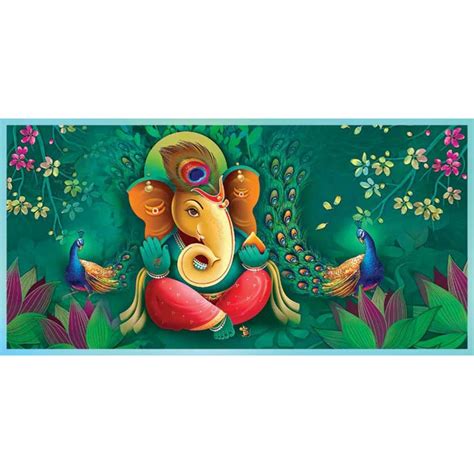 Modern ganesha painting ganesh painting images W003