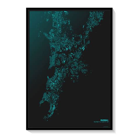 Mumbai Nolli Map: Buy Premium Framed Art Prints Online India – Dessine Art