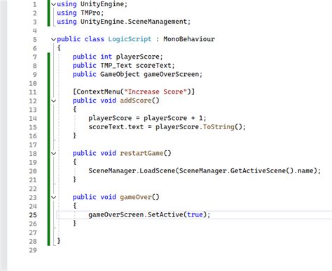 Game Over Screen Unity 的图像结果