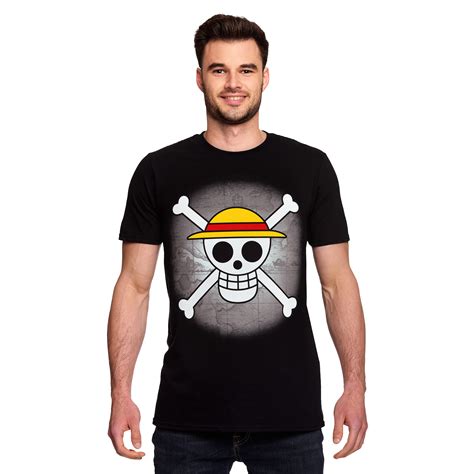 One Piece - Crew T-shirt zwart | Elbenwald