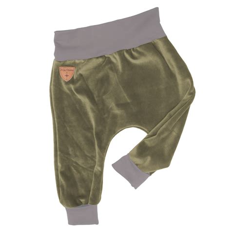 Mitwachsende Bio Nickihose Hygge mini, olive (grün)