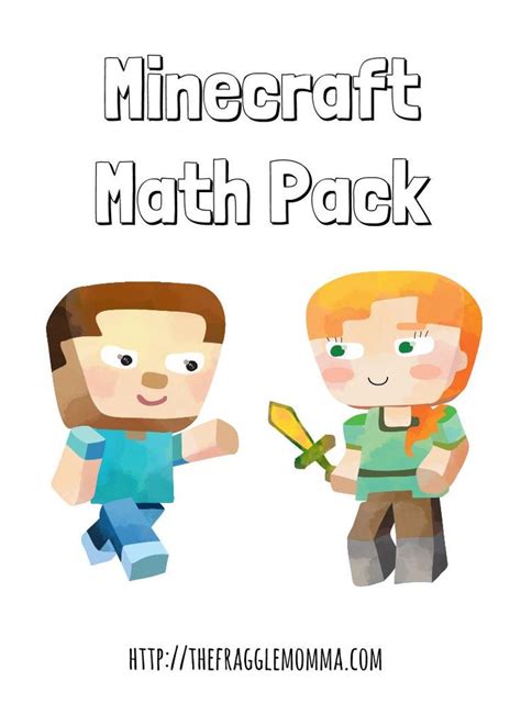 Image result for Minecraft Math Printables