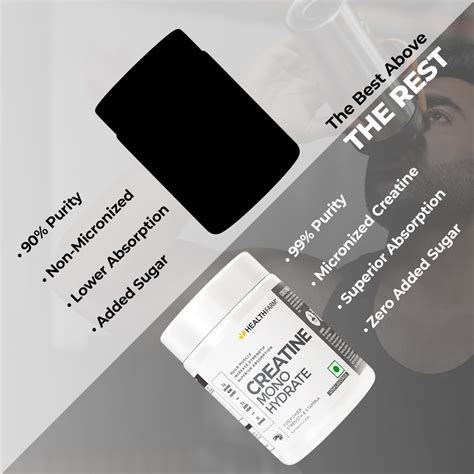 Healthfarm Creatine Monohydrate Powder - 100 gm Unflavoured – Mk ...