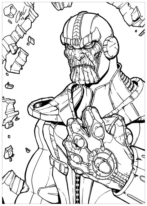 Thanos - Thanos Coloring Pages