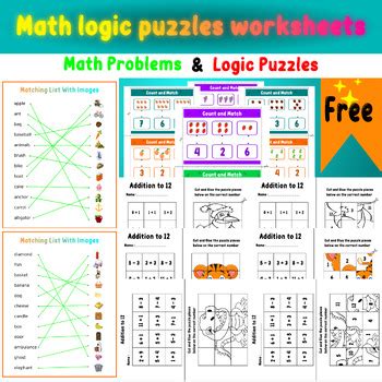 Image result for Math Logic Puzzles Printable