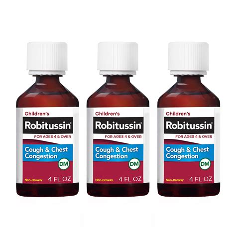 Buy Children's Robitussin and Chest Congestion DM, Medicine for Kids ...