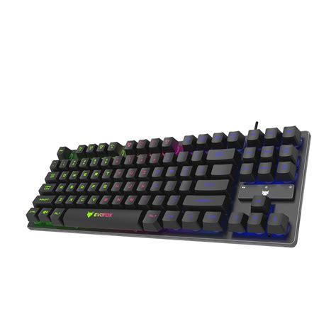 Evofox Fireblade Tkl Semi Mechanical Gaming Keyboard With Rainbow ...