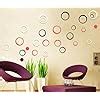 Buy Wow Acrylic 3D Bright Circle Black,Red &White Home and Office Decor ...