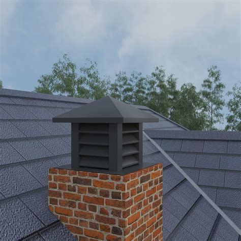 Lesolar Chimney Cap, 14" x 14" Tapered Top Fireplace Chimney Cover ...