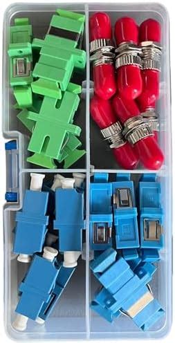 FiberShack - Fiber Optic Coupler Kit for ST, LC, SC, SC/APC Cables. 4 ...