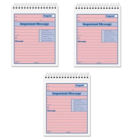 TOPS 2-Part Carbonless Phone Message Book, 4.25 x 6 Inches, Top Spiral ...