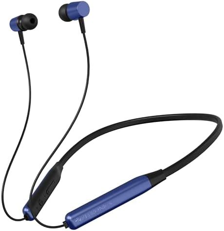 Zebronics in-Ear Wireless Neckband, 20Hrs Playback, Rapid Charging ...