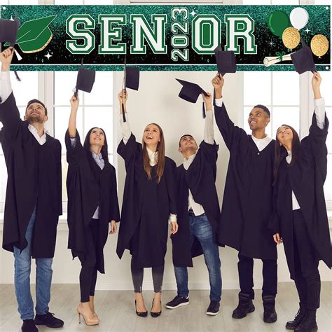 Buy Senior 2023 Graduation Decorations Green Class of 2023 Banner ...