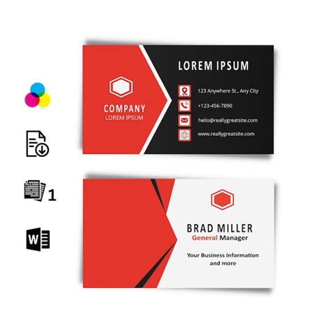 MS Word Business Card Template 的图像结果
