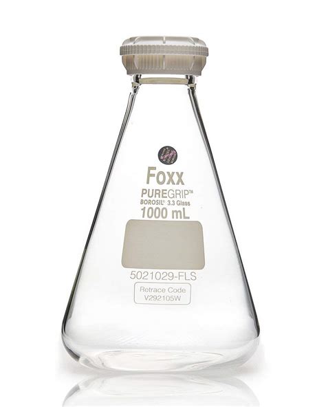 Buy Borosil 5021029-FLS Puregrip Erlenmeyer/Conical Flasks with GL45 ...