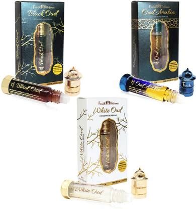 Fasih Perfumes Combo-Black Oud/Oud Arabia/White Oud Floral Attar Price ...