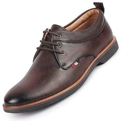 Buy FAUSTO Men's Formal Lace Up Oxford Shoes for Office|Meetings|Daily ...