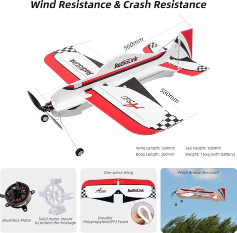 Radiolink A560 RTF 3D RC Airplane with Gyro Flight India | Ubuy