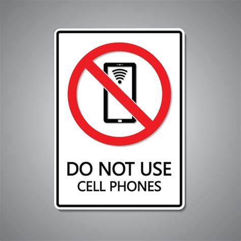 Do Not Use Cell Phone Sign 的图像结果