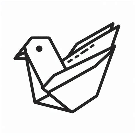 Bird Origami coloring page - Download, Print or Color Online for Free