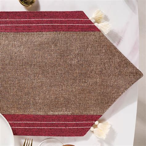 Jute Tassel Table Runner 72 Inch Online - Premium Table Runner | Nestasia