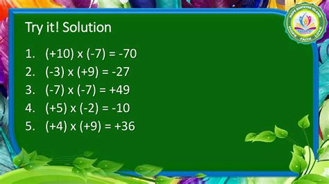 Multiplication of Integers Class 7 的图像结果