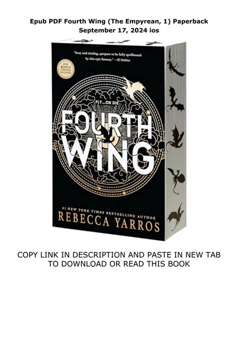 Epub PDF Fourth Wing (The Empyrean, 1) Paperback September 17, 2024 ios