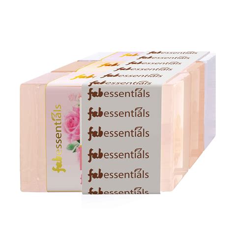 Buy Fabessentials Assorted Glycerin Bathing Bars Pack of 3 - Rose ...