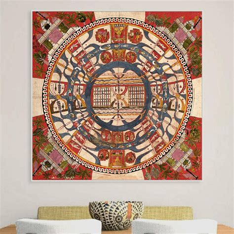 Buy Jain Cosmological Art Print: Celestial Map of Mortal World Online ...