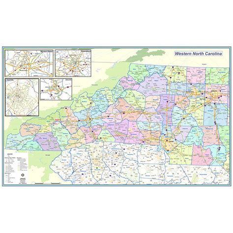 Printable Map Of Western North Carolina - Printable Calendars AT A GLANCE