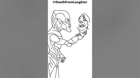 How to draw the flash CHOKING superGIRL scene! 👎 - YouTube