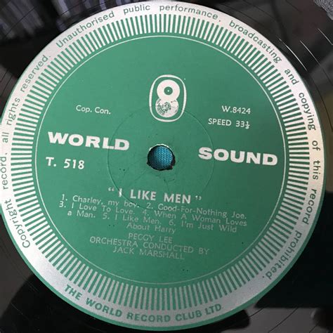 Yahoo!オークション - LP Peggy Lee / I Like Men UK盤T. 518