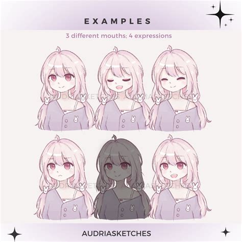 Buy Miffy Soft Anime Girl PNGTUBER Avatar for Twitch, Discord, Youtube ...