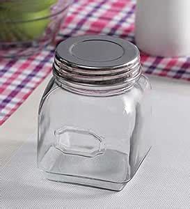 SWHF Small Rectangle Glass Jar : Amazon.in: Home & Kitchen