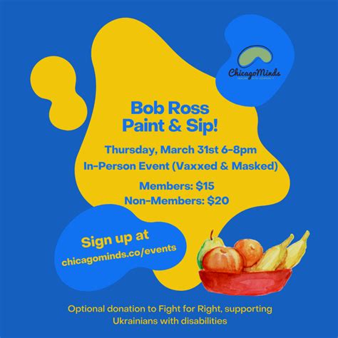 Bob Ross Paint & Sip - Chicago Minds