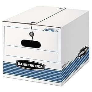 Bankers Box 00025 Strg Boxes, 550lb, Ltr/Lgl, 12-Inch x15-1/2-Inch x10 ...