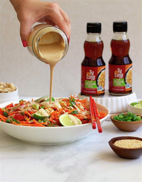 Asian Carrot Salad with Sesame Ginger Dressing - Ty Ling