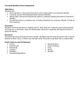 Identity Poem Examples 的图像结果