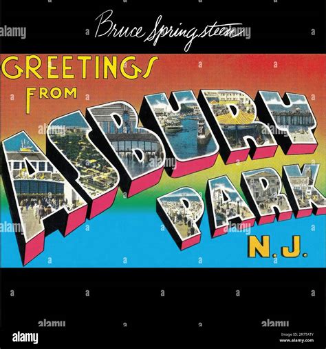 Bruce Springsteen, Greetings From Asbury Park N, 1975 Stock Photo - Alamy