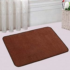Buy Kuber Industries Microfiber Anti Slip Bath Mat 22"x14", Brown ...